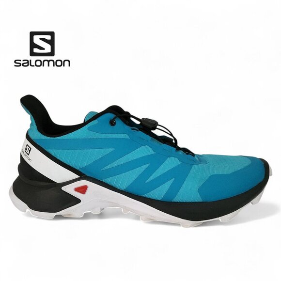Salomon Supercross 4 Trail Running Shoes – Men’s 11 – Aqua Blue – Excellent Cond - Picture 4 of 14